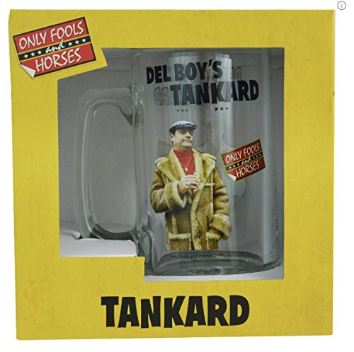 Only Fools and Horses Dave's Beer Tankard Glass Retro 80s TV Show Novelty Beer Mug for Pint/Mini Classic Beer Yellow Color Gifted Box for Him, Show fan's & Collector licensed Merchandise (Pack of 1)