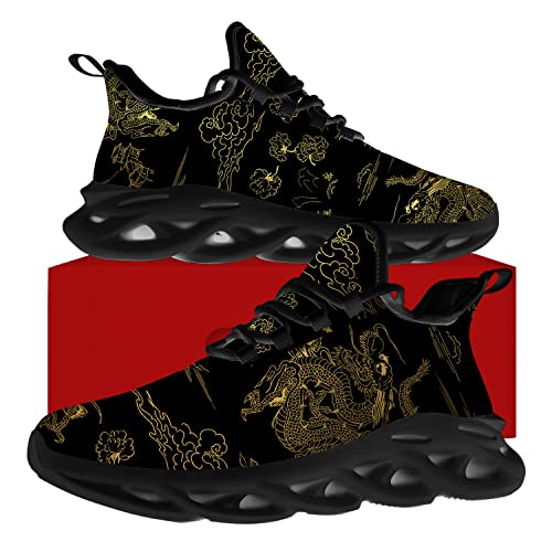 Dragon Shoes for Men Women Running Comfortable Walking Tennis Sneakers Chinese Japanese Style Shoes Gifts for Boy Girl4