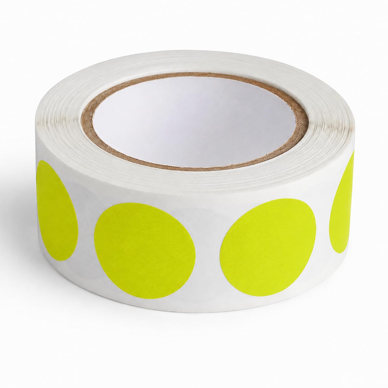 Round Inventory Labels by Glownary – 3/4 Inch, Semi-gloss Paper, Yellow, Pack of 500, Model 323fc34bc
