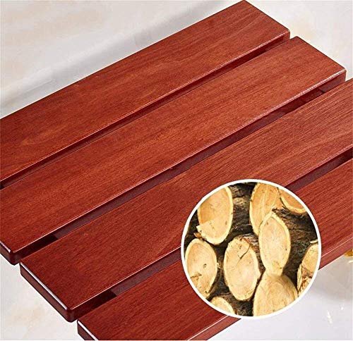 Asientos de ducha de pared plegables de madera para baño 6