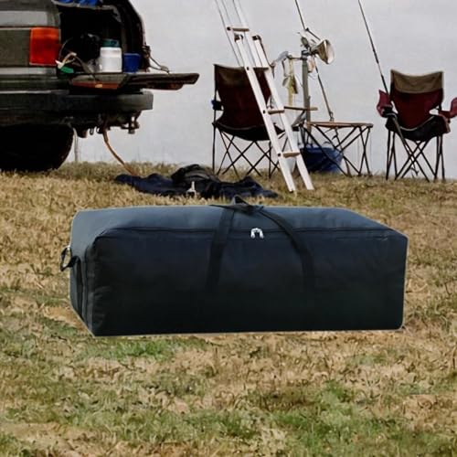 1680D Oxford Duffel Bag with Zippers for Sports, Black, 150L2