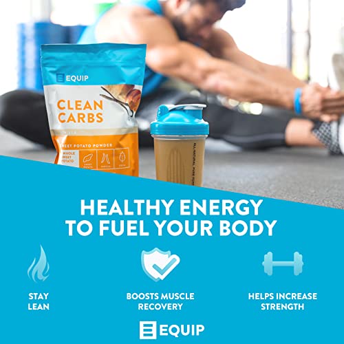 Equip Foods Pre Workout & Clean Carbs Powder - Purewod Pre-Workout Energy Powder & Plant Based Clean Carbs - Blackberry Lemon & Sweet Potatoes Vanilla - Pre Or Post-Workout Treat #TOP5