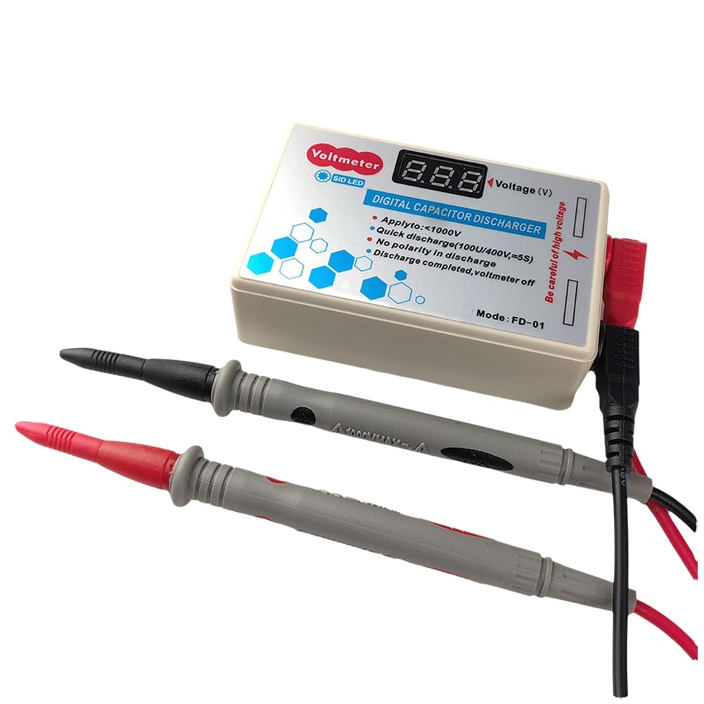 Nondk 1000V Digital Capacitor Discharger High Voltage Discharging Tool Digital Capacitor Discharger