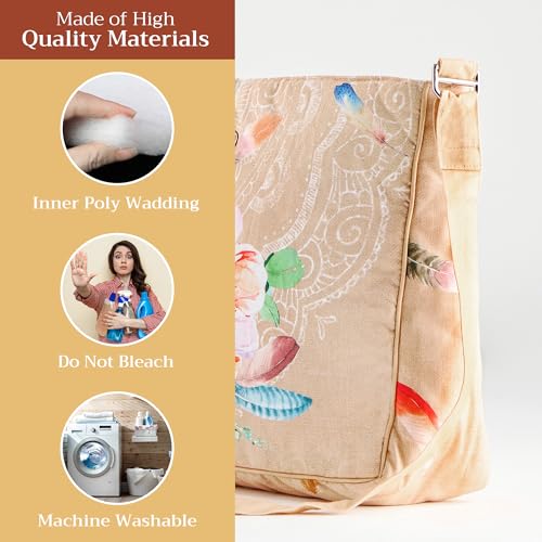 Maison d' Hermine Hand Bags for Women Cotton Shoulder Bag for Shopping Travel Everyday Use Cross Body Tote purse Sling Bag3