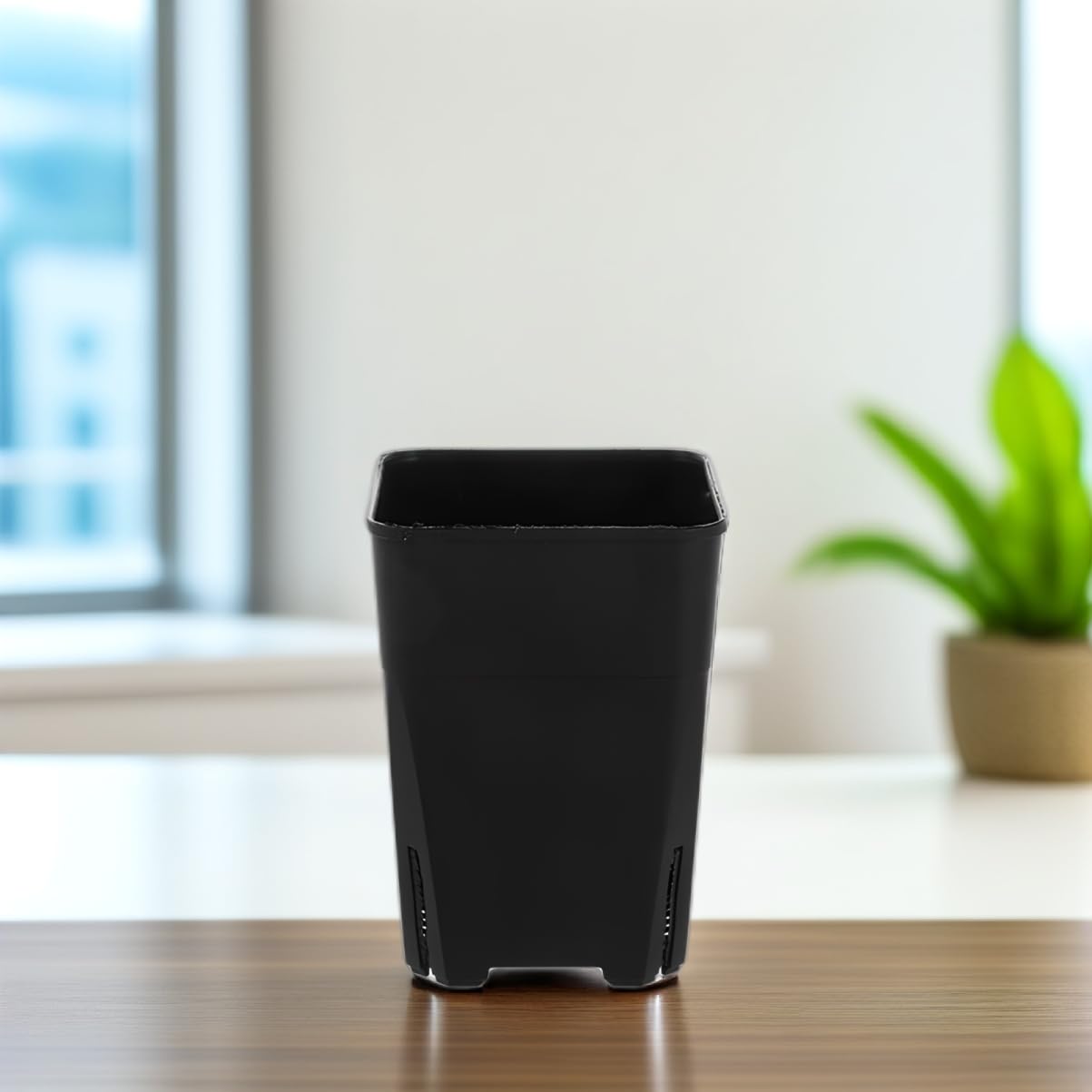 IWOWHERO 20Pcs Square Plastic Nursery Pots Lightweight Drainage Flower Containers for Succulent Plants Outdoor Gardening and Projects Breathable Design