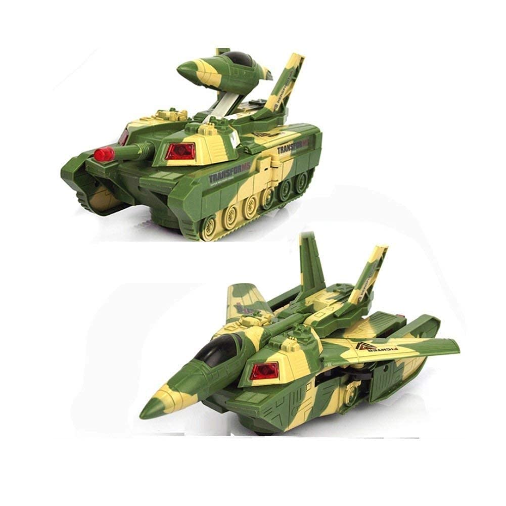 Toyshine Kid 2 In 1 Tank Aircraft Convertible Tank & Jet Fighter Airplane Toy With Lights And Shooting Music - New (B0BKZQW44Y) Amazon Price History, Amazon Price Tracker