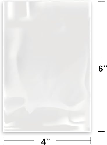 Miniatura 2 de 8NET - Bolsas de polietileno de polietileno de LDPE de grado alimenticio transparentes de grado alimenticio de 0.039 pulgadas (caja de 1000) de 1