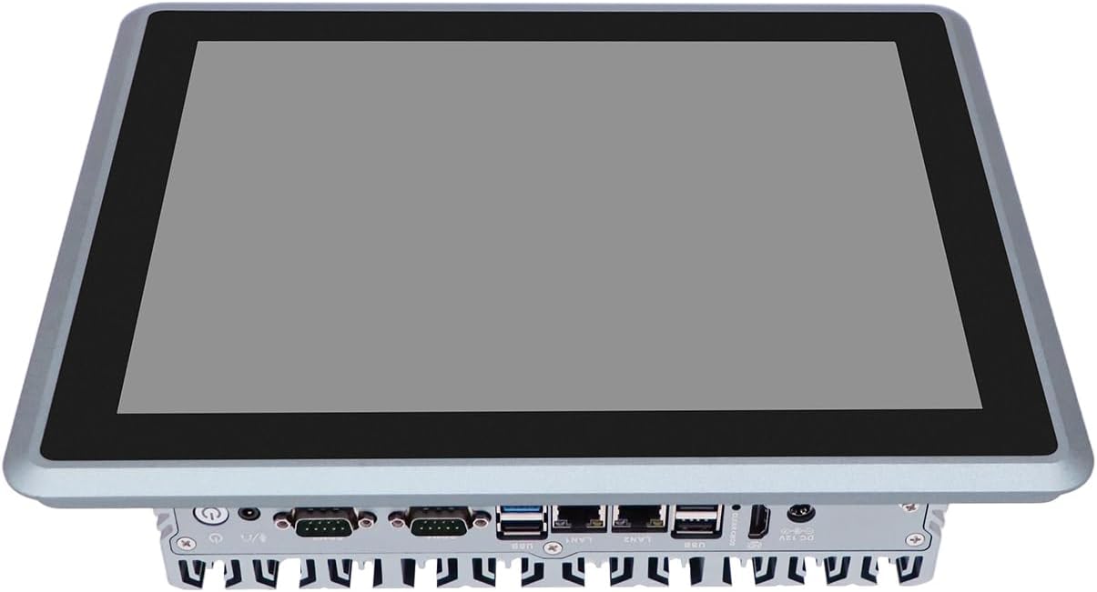 12.1 Inch Industrial IP65 Front Panel PC, Resistive Touch Screen, Gen 5th I3, PX07, 2 x COM for RS232 RS485, 2 x LAN, HDMI, 0 RAM, 0 Storage, Barebone No System
