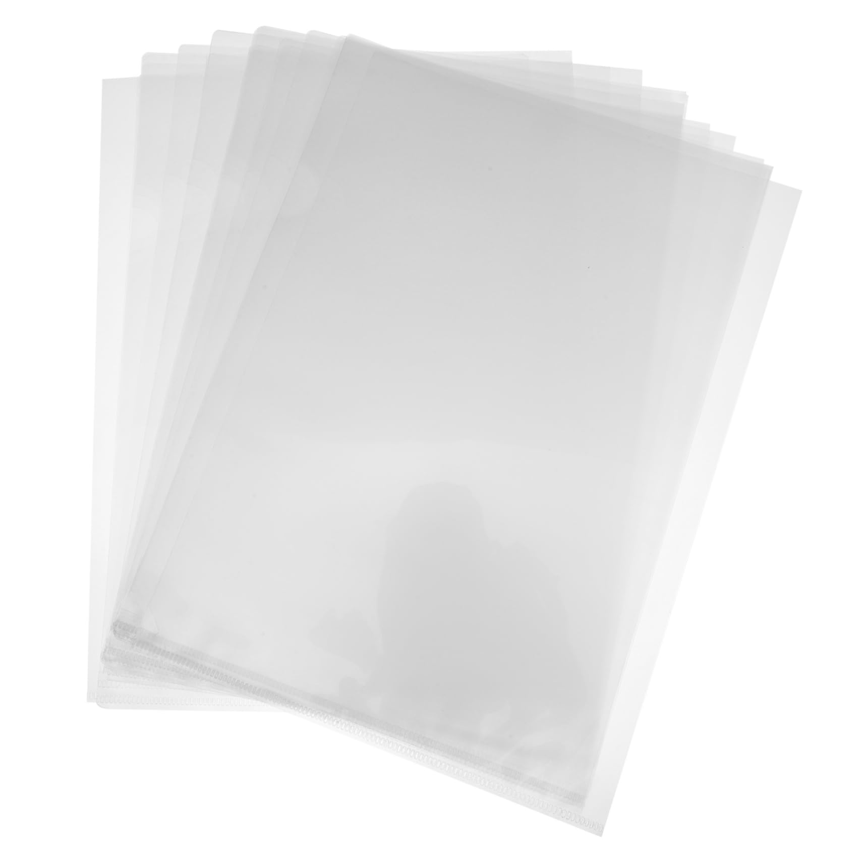 SECFOU 100pezzi Cartelline Trasparenti Da Buste Protettive Resistenti All Per Ufficio e Archiviazione Documenti Design Sottile e Professionale
