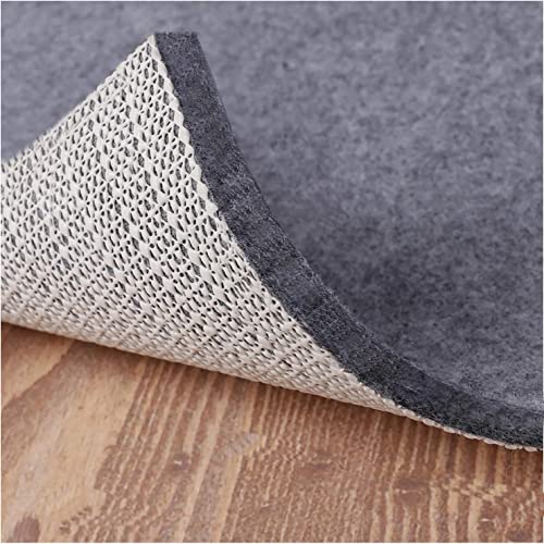 Image of Non Slip Rug Pad Grippers - 7x10, 1/4" Thick, Felt + Rubber Double Layers Area Carpet Mat Tap, Provides Protection and Cushioning for Hardwood or Tile Floors