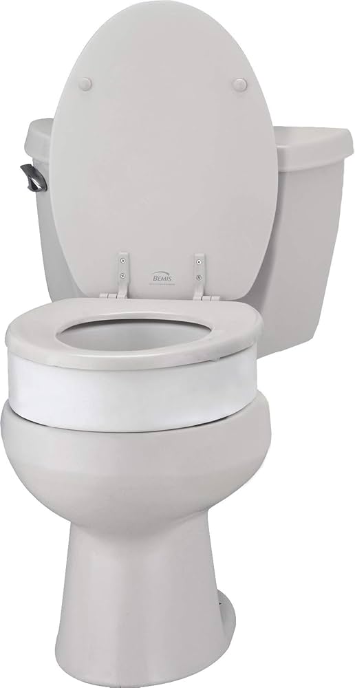 FlipUp Toilet Seat Riser Hinged Toilet Seat Lift Riser, Simply Easy To