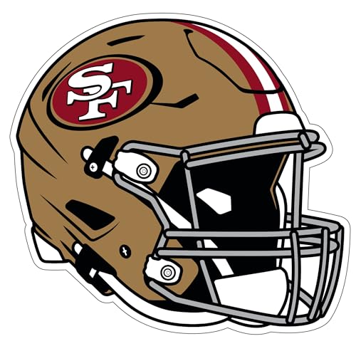 Siskiyou Sports NFL San Francisco 49ers Helmet Auto Decal, Team Colors, One Size - image 1