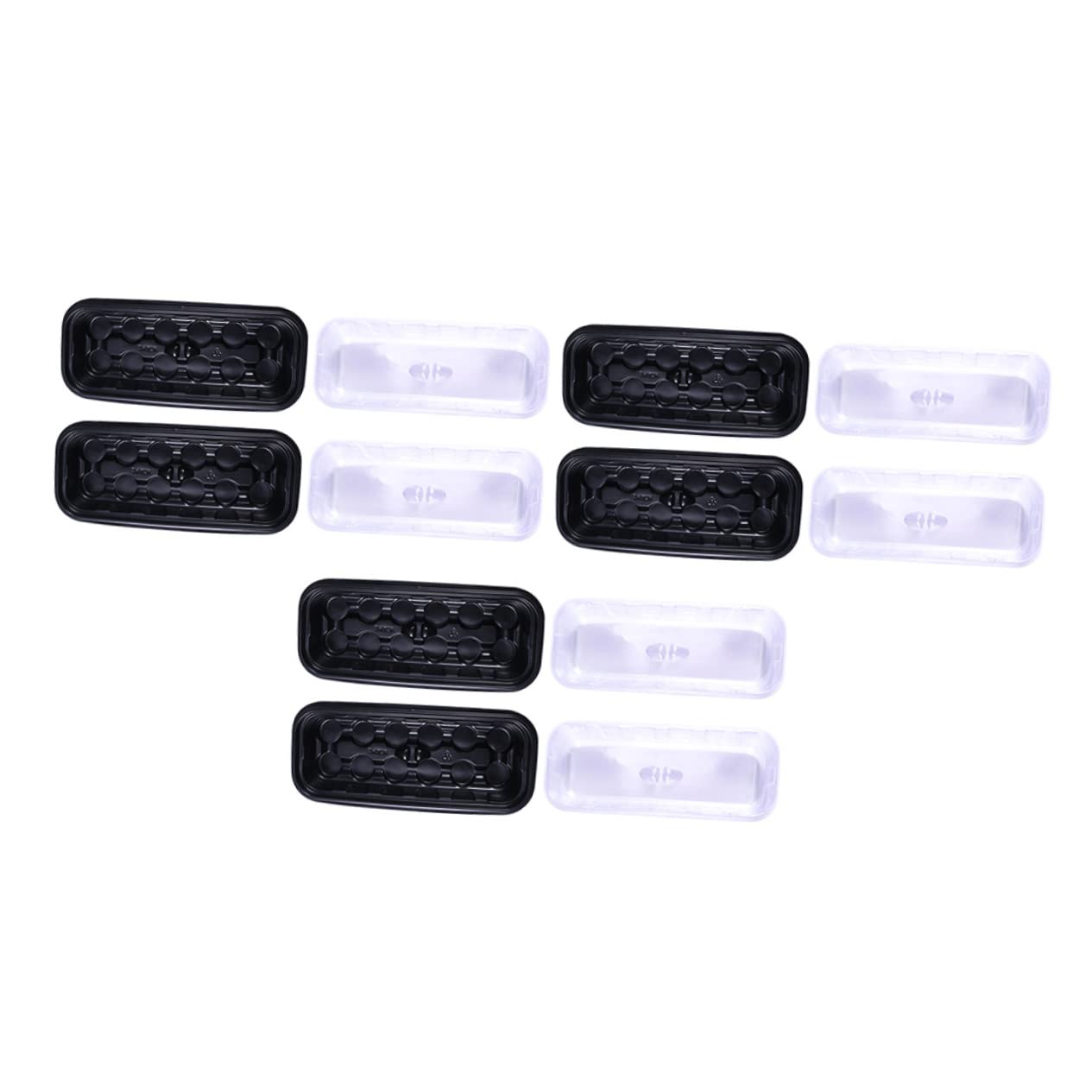 Toddmomy 12 Set Vassoi per Germinazione con Celle e Coperchi Trasparenti Scatola per Piante e Orticole per Sementi e Riutilizzabile e Riciclabile