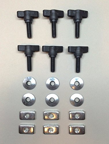 Set of 6 ea Easy On Off Hard Top Fasteners Nuts Bolts KIT/FITS 1997 to 2006 Jeep Wrangler TJ