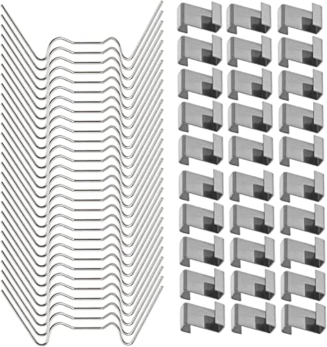 Merriway BH05781 Verglasungsclip pro Edelstahl Z-Lap und W-Type Gewächshaus-Verglasungsclips - je 50 Stück, weiß Cover