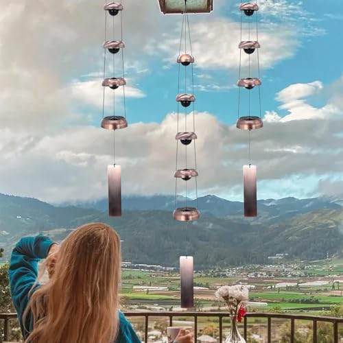 Carillon éolien résistant aux intempéries déco jardin durable - 3