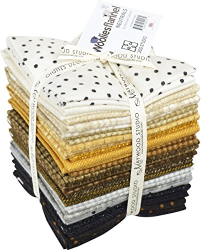 Woolies Flannel Neutrals Fat Quarter