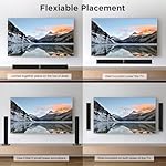 MZEIBO Sound Bar for Smart TV, 80W Bluetooth Soundbar 2 in 1 Detachable Design, Deep Bass, Home Theater Surround Sound, ARC/Optical/AUX Connections for TV/PC/Gaming/Projectors - Image 4