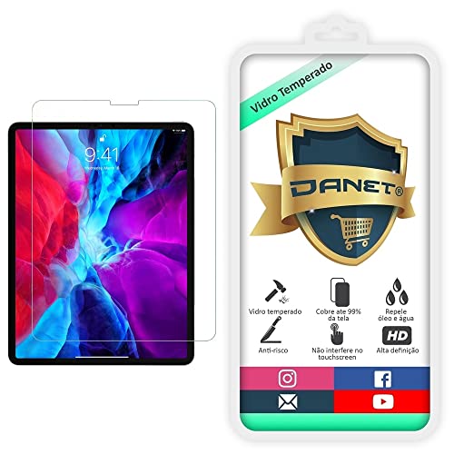 Película De Vidro Temperado Danet Compatível Com iPad Pro Tela 12.9 9h
