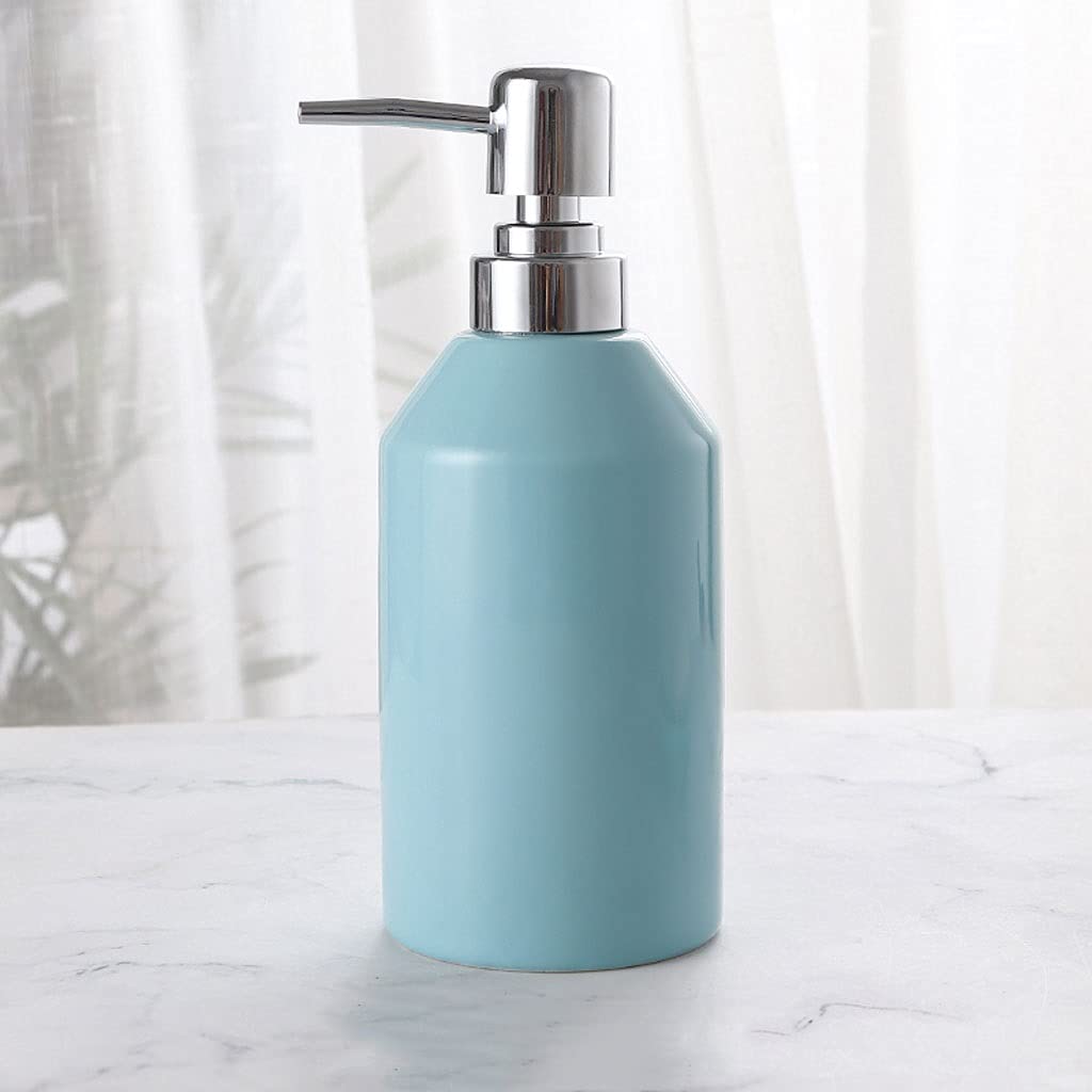 Dispensador de Jabón Líquido Accesorios de baño Conjunto de cerámica - Kit de suministros de baño de 5 piezas Incluye Loción Soag Soap Dispenser Titular de cepillo de dientes Set plato y tumblers Disp