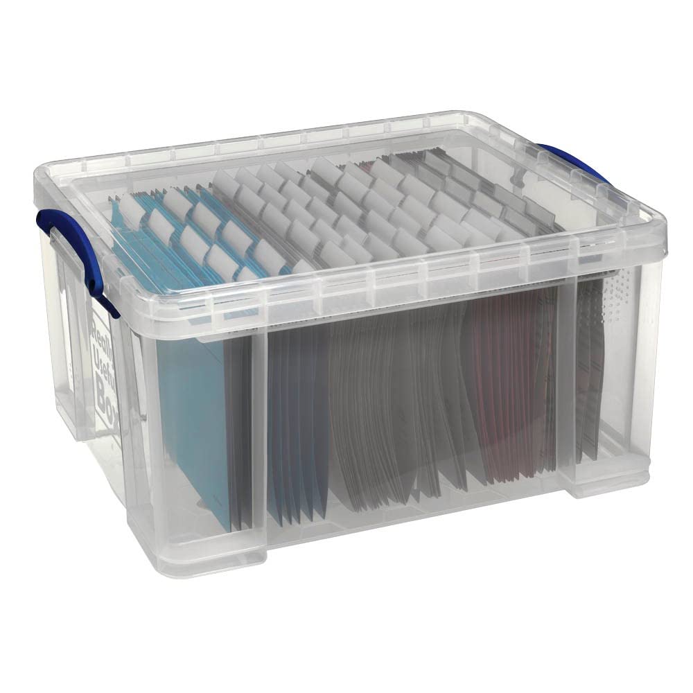 Really Useful Box Clear Really Useful Plastic Storage Box 48 Litre