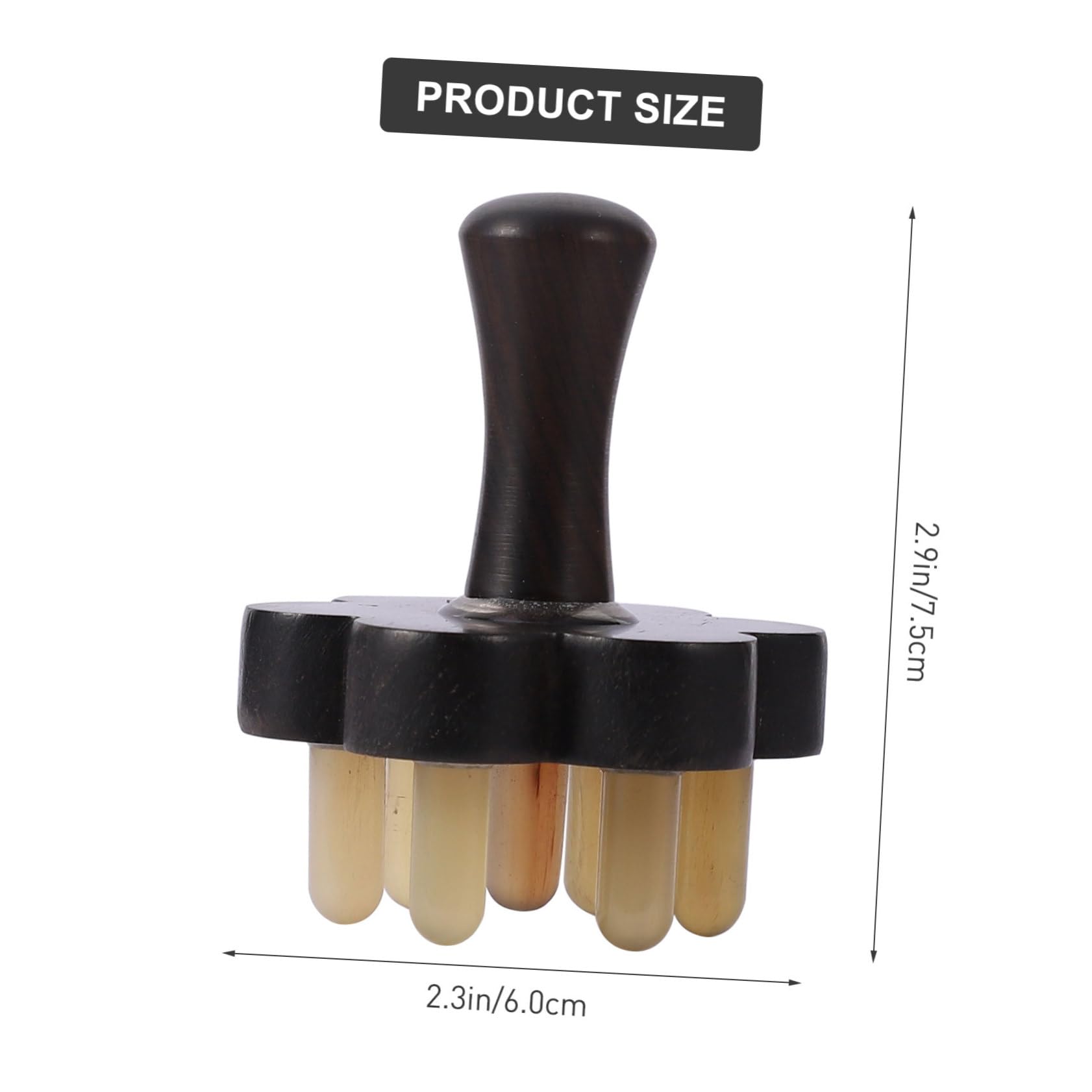 Masajeador Corporal Gua Sha de Duradera con Cepillo para Masaje de Cabelludo Herramienta Manual para Relajación Cervical y Raspado de Espalda para Cabello y Rizado