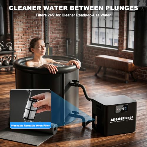 Image of AS ColdPlunge 1 /3 HP Ice Bath Chiller & 100 Gal Cold Plunge Tub Kit