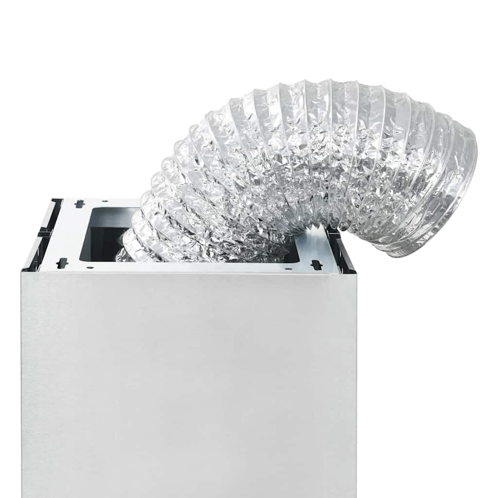 vidaXL Cappa a Isola 756 m³/h LED Acciaio Inossidabile 90cm Filtro Aspirazione