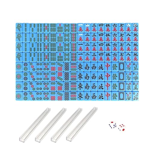 ♧Intrattenimento in formato viaggio: leggero e portatile, è facile da trasportare e giocare con le dita. Il suo design compatto garantisce un'esperienza stimolante ma divertente del mahjong tradizionale.