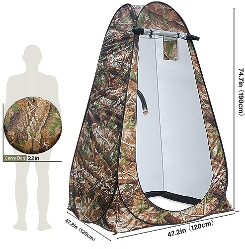 Image of Cloth Changing Toilet Tent Pop up Portable Foldable Privacy Outdoor Tent for Outdoor Dressing Changing Room, Camping and Hiking
