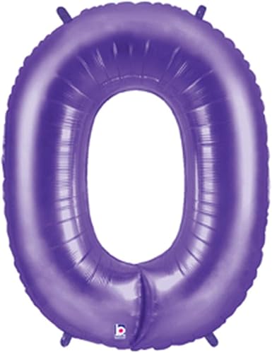 Shindigz Betallic - Globo de número grande de 40 pulgadas, color morado