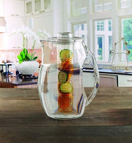 Large Fruit Infuser Water Pitcher (2.9 Quart / 93 Oz) – Shatterproof Acrylic Infusion Jug for Iced Tea, Juice, Beverages, Water, Lemon, Fruit & Herbs – BPA Free by JOEY'Z - Image 7