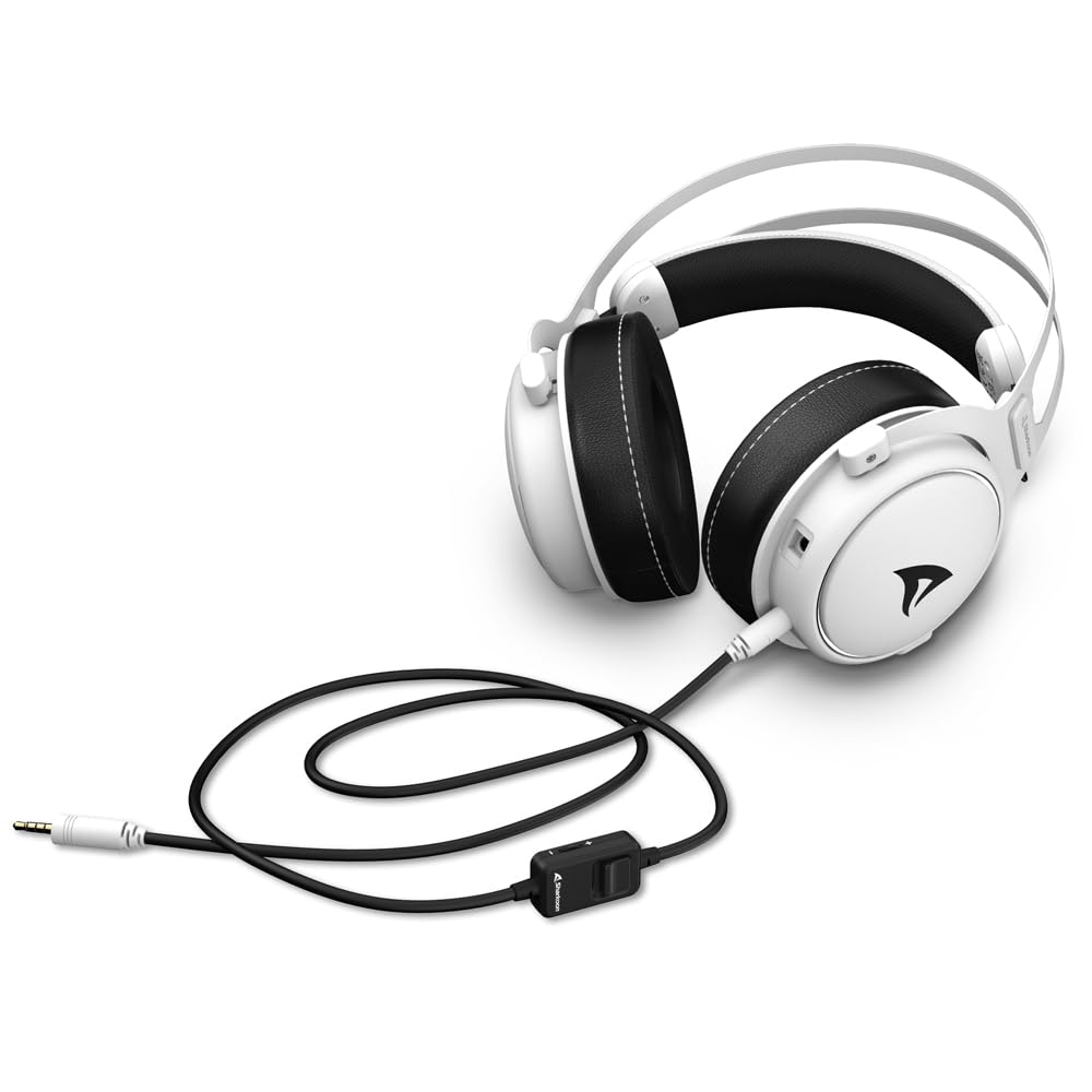 Sharkoon Skiller SGH50 Auricolare Cablato A Padiglione Gaming Nero, Bianco (warehouse linden----Skiller SGH50 [wei)