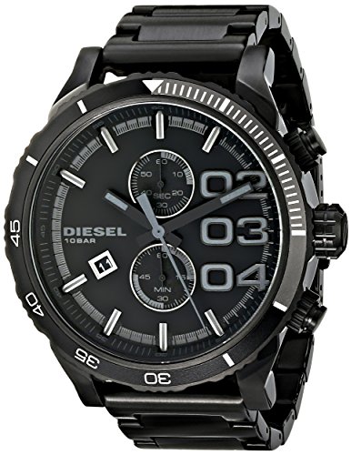 Diesel Men's DZ4326 Double Down Series Analog Display Analog Quartz Black Watch
