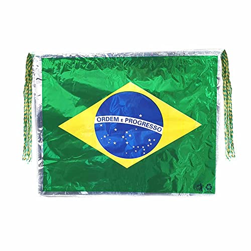 Enfeite De Rua Bandeira Do Brasil Metálico C/ 10 Metros