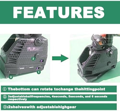 Automatic Tennis Ball Launcher Machine - Adjustable Speeds, 33 Balls Included, Training & Coaching Essential, Perfect for Skills Development and Practice Sessions,withBallreceivingnet