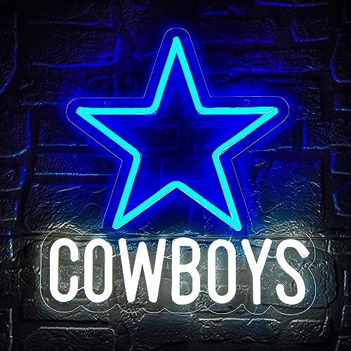 Football Neon Sign for Wall Decor Football Neon Light for Man Cave Birthday Gifts for Men With Dimmable Rugby Team Sign for Bar Dorm Party Game Room Bedroom Decoration Size 12.2 * 12.8In(ZYLD055)