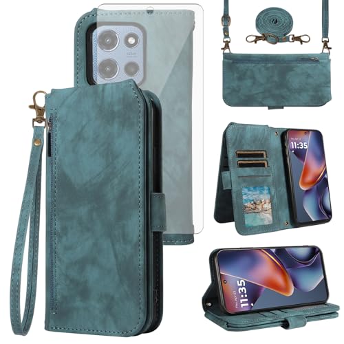 Coque anti-chute Moto G 5G 2025 portefeuille pour éviter les rayures
