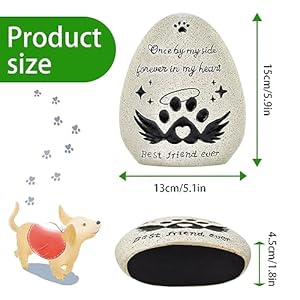 Dog-Memorial-Gifts-for-Loss-of-Dog-Waterproof-Resin-Pet-Memorial-Stones-for-Dogs-Egg-Shaped-Loss-of-Dog-Sympathy-Gift-Once-by-My-Side-Forever-in-My-Heart-Cat-Memorial-Stones - Cucciolini Doodles Dog-Memorial-Gifts-for-Loss-of-Dog-Waterproof-Resin-Pet-Memorial-Stones-for-Dogs-Egg-Shaped-Loss-of-Dog-Sympathy-Gift-Once-by-My-Side-Forever-in-My-Heart-Cat-Memorial-Stones