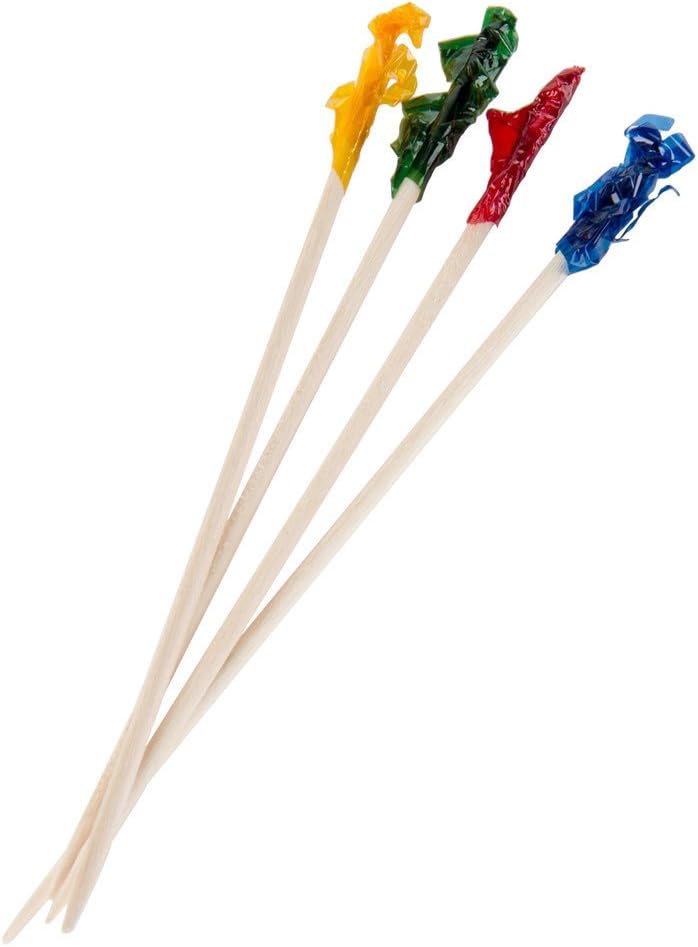 FP4-200ct Sandwich Frill Picks, 4", Assorted (Pack of 200)