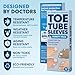 Dr. Frederick's Original Gel Toe Tubes 12 Piece Variety Pack - Small, Medium and Large Sizes - Toe Protectors & Separators for Calluses - Blisters - Corns
