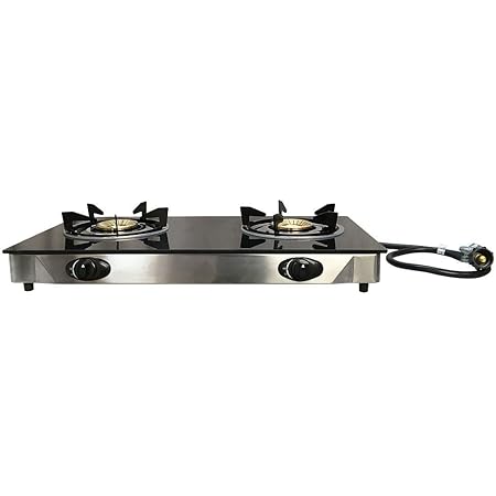 Propane Cooktop Deluxe Propane Gas Range 2 Burner Stove Tempered Glass Cooktop Auto Ignition 2-in-1 Gas Camping Stove Portable Propane Grill/stove Burner - Foto 13