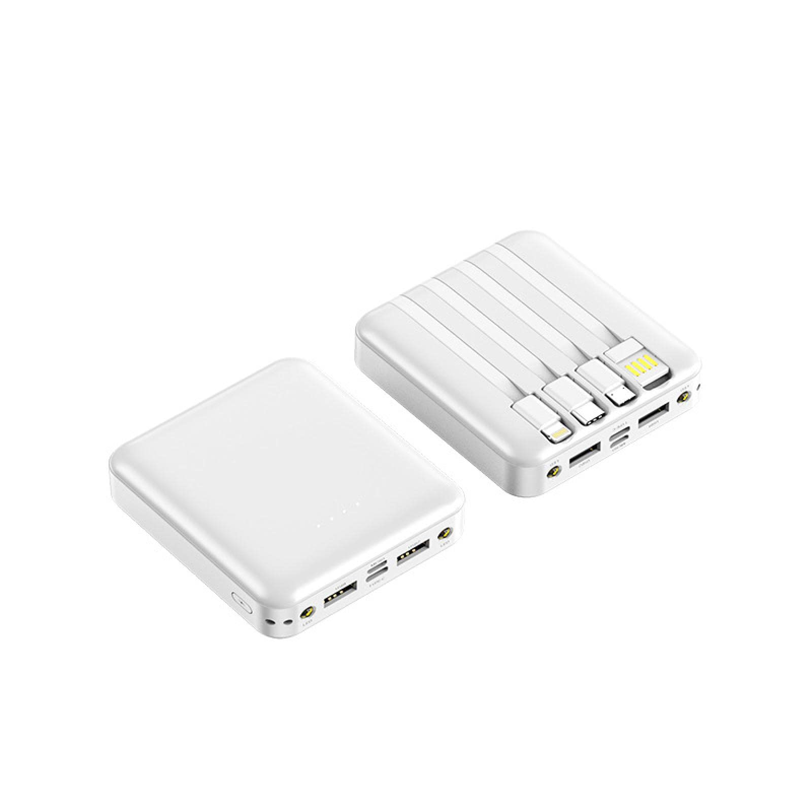 Powerbank Laptop Powerbank/Dostarczany z kablem powerbank o dużej pojemności 20000mAh, zasilacz mobilny (20000mA/biały)