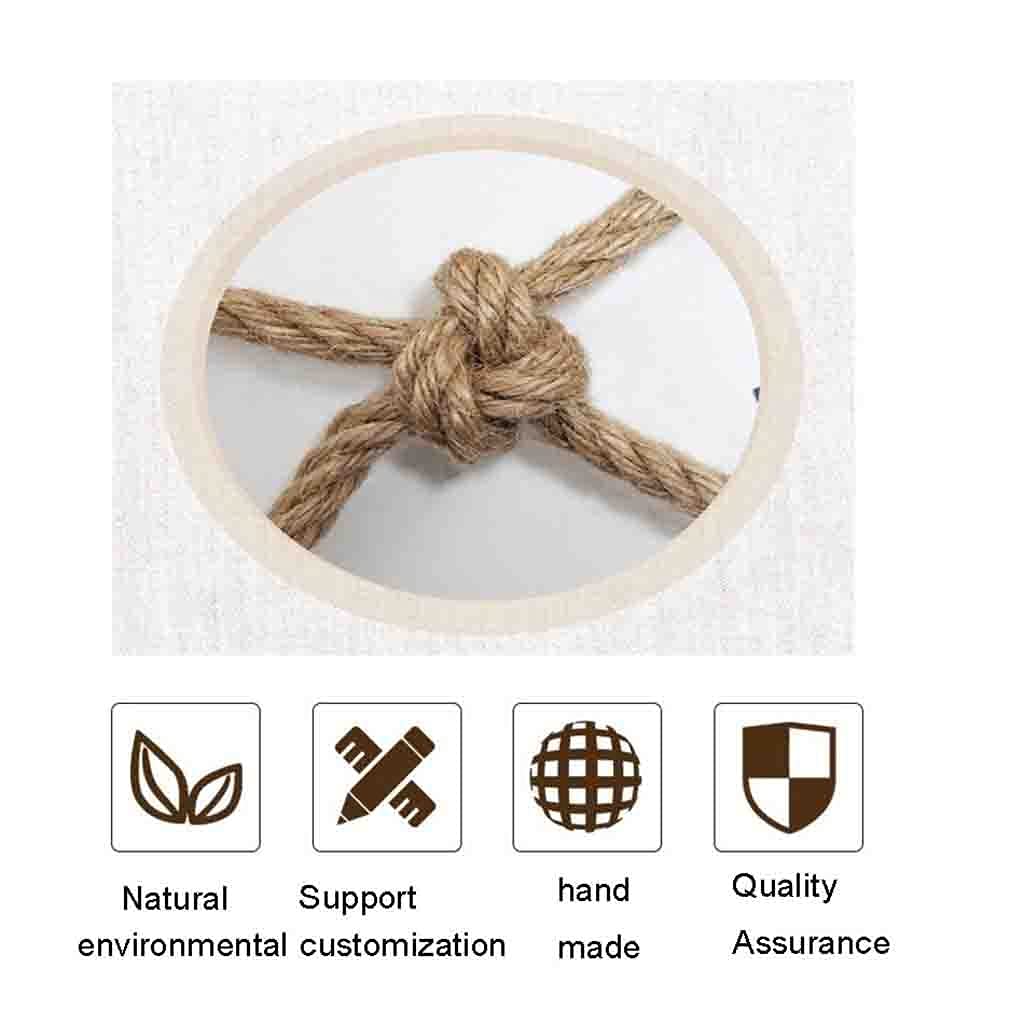 Henneptouw Decoraties Netten, Touw Jute Weefnet Antislip Hennep Net Plant Klimmen Decoratief Net, Meerdere (Color : 4mm-6cm, Size : 2x2m(6.56X6.56ft
