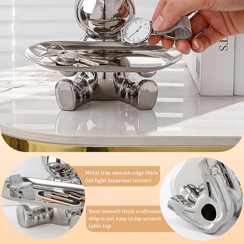 Bandeja para llaves decorativa en forma de conejito para recibidor 7