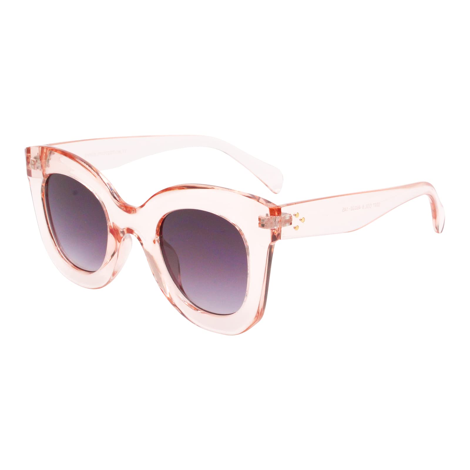 Freckles Mark Thick Fashion Butterfly Sunglasses for Women Trendy Round Cat Eye Sun Glasses