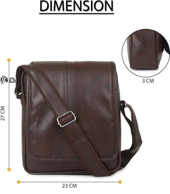 Genuine Messenger Bag - Pu Leather Crossbody Shoulder Bags for Men Purse Travel Work Business2