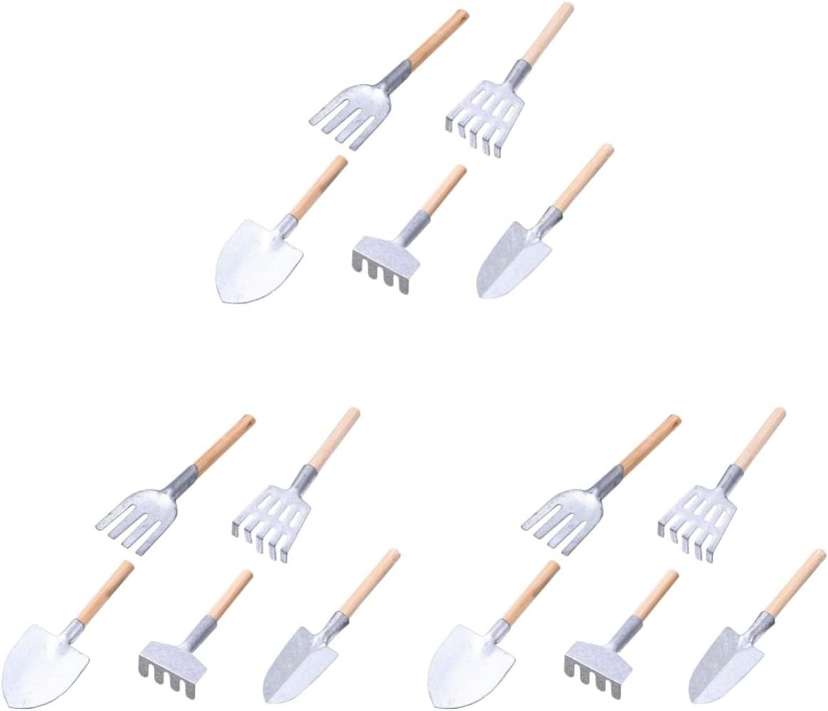 Artibetter 15 pcs Mini Zen Garden rakes Dollhouse Grass