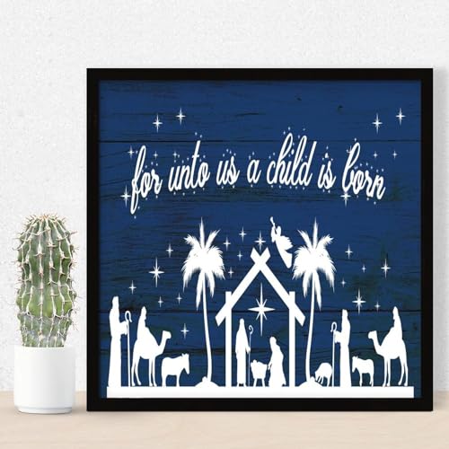 Décoration murale familiale de Noël en bois à offrir pour embellir la maison