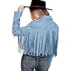 Fringe Jacket,Faux Leather Jacket Women Long Sleev... #1